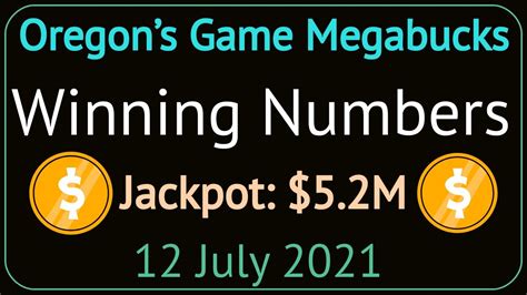 The 5,036th Oregon Megabucks draw took place on Monday 25 th September 2023 and the following numbers were drawn. . Megabucks winning numbers oregon